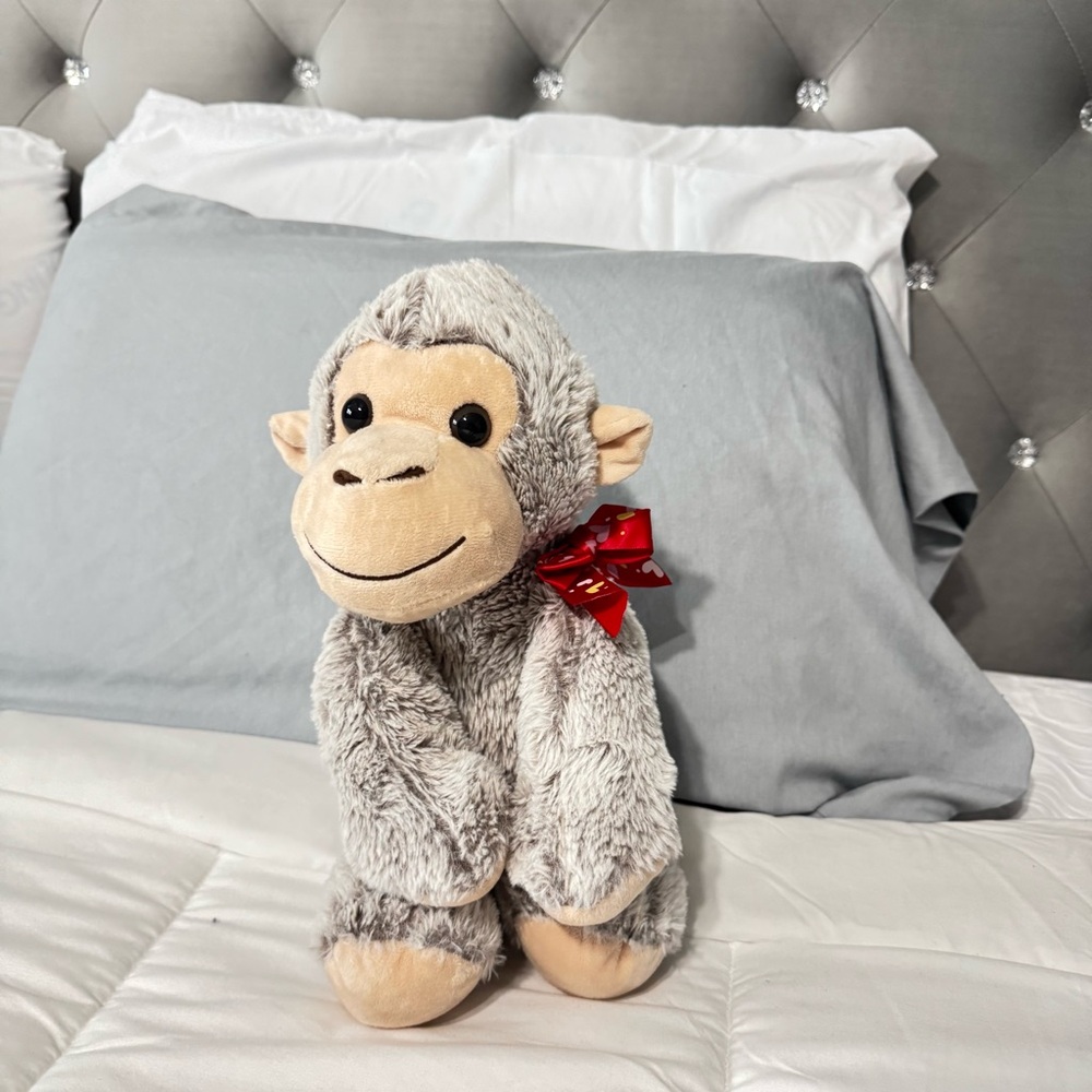Valentines Monkey Plush